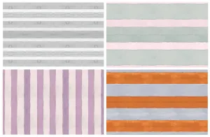 Waterproof Placemats <br/> Cabana Stripe