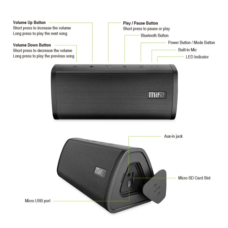 Waterproof portable speaker Bluetooth