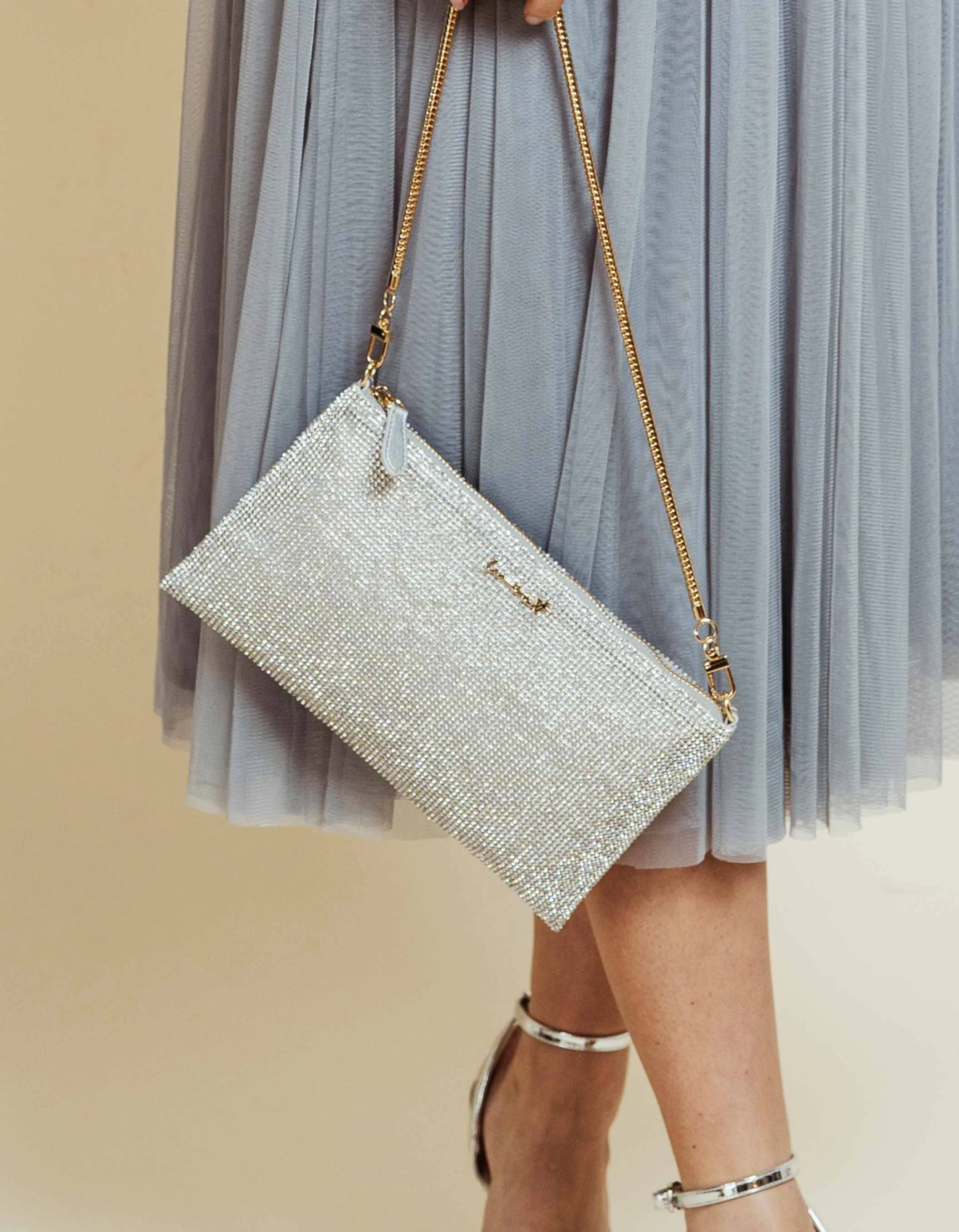 WEAT - CLUTCH BAG CRYSTAL GLITZERSTEINE