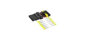 Weatherproof Multipole DC Connector 6 Pole 14A