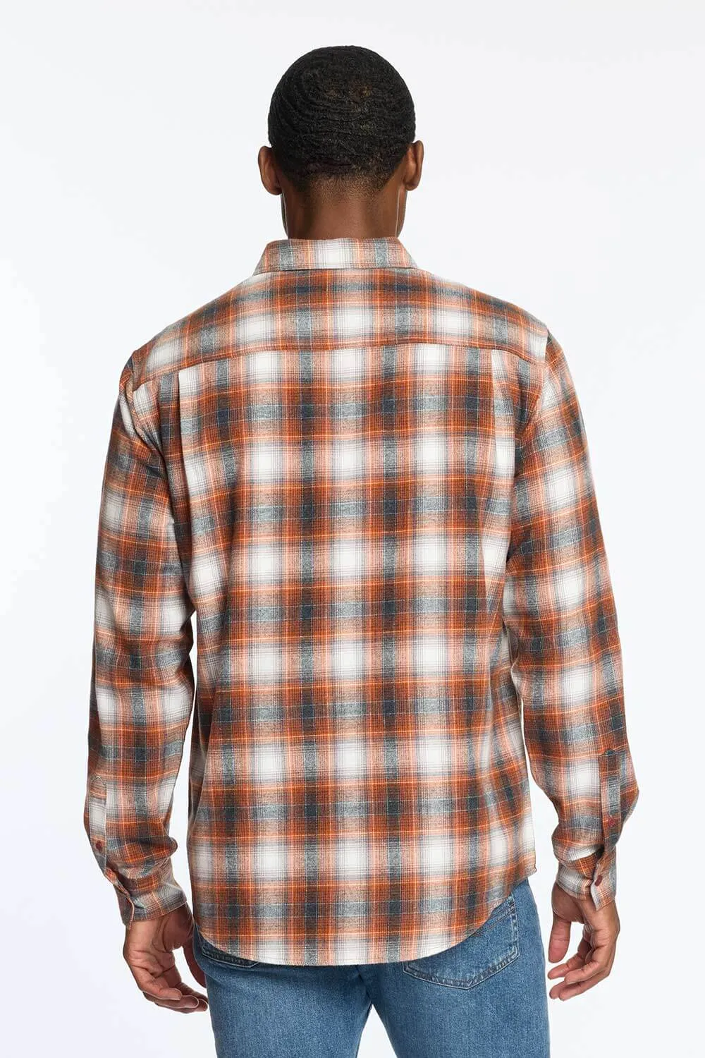 Weatherproof Vintage Brushed Flannel Shirt for Men in Gold Flame | F2485572GK-GOLDFLAME