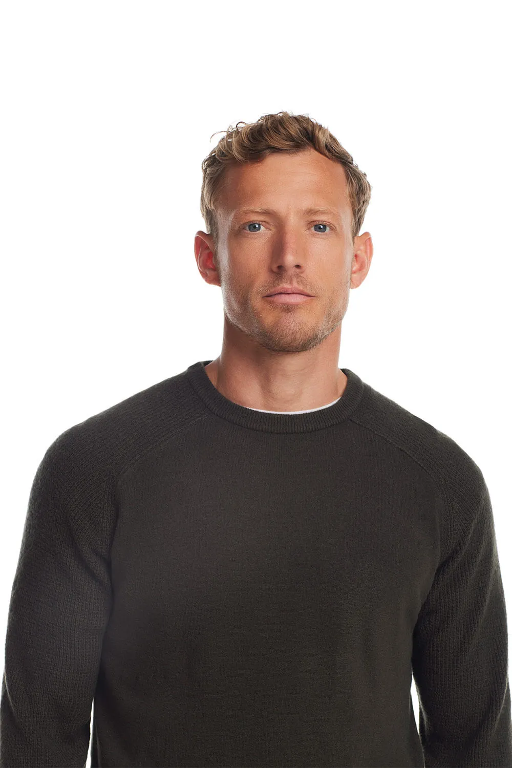 Weatherproof Vintage Raglan Sweater for Men in Dark Olive | F2440118GK-DARKOLIVE