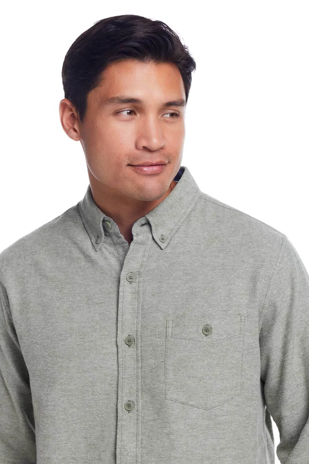 Weatherproof Vintage Solid Twill Shirt for Men in Deep Olive | F2485742GK-DEEPOLIVE