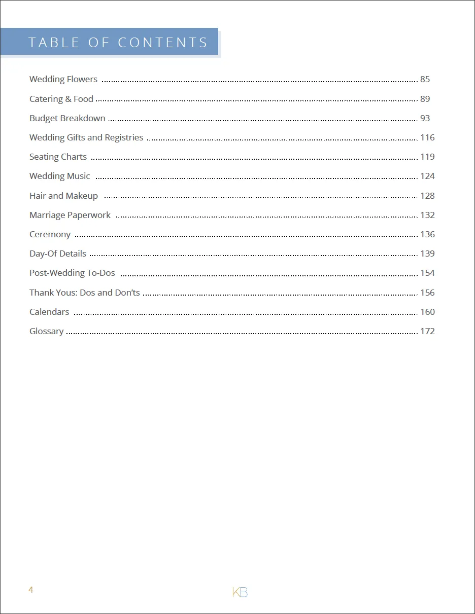 Wedding Planning Book & Checklist