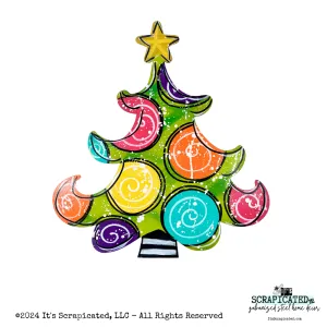 Whimsical Christmas Tree - Jewel Tone