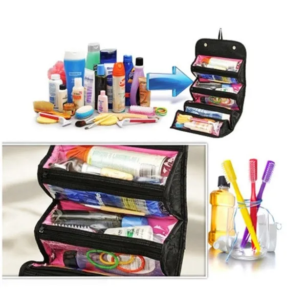 Women Men Beauty Toiletry Travel Makeup Suitcase Make Up Organizer