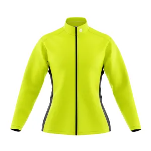 Womens Mizzly Hi Vis Wind Water Resistant Cycling Jacket