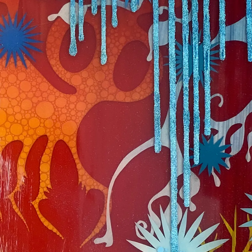 Wonderland I  Original Painting by Nancy Tobin -Large Mixed Media Artwork
