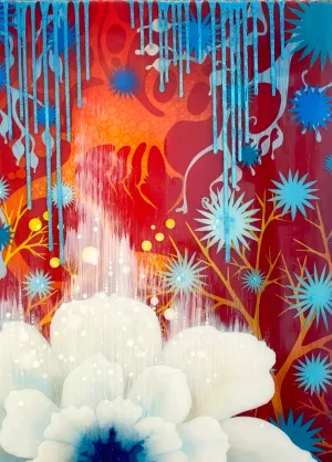 Wonderland I  Original Painting by Nancy Tobin -Large Mixed Media Artwork