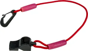 WPS LVW-17 RED Floating Whistle w/Lanyard