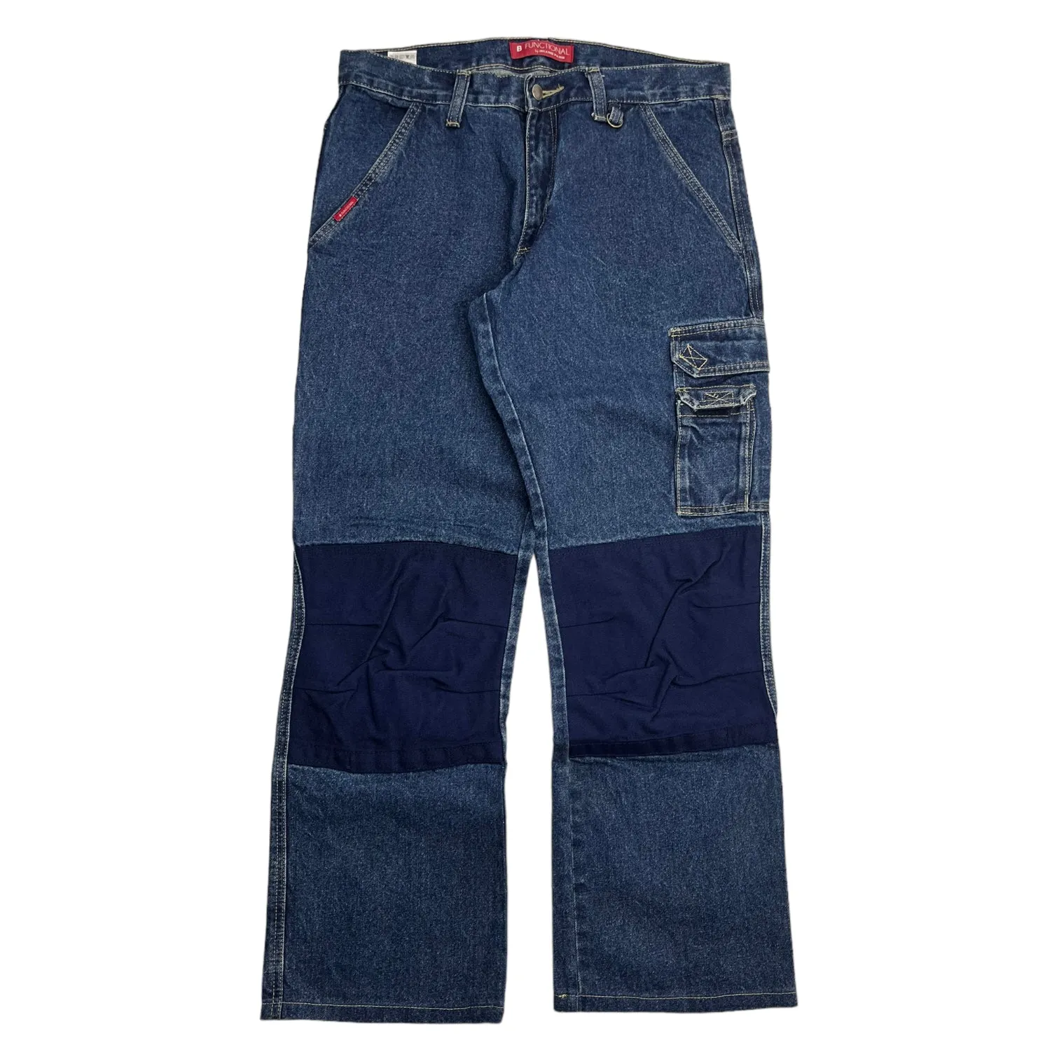 Y2K B-Functional Baggy Double Knee Jeans