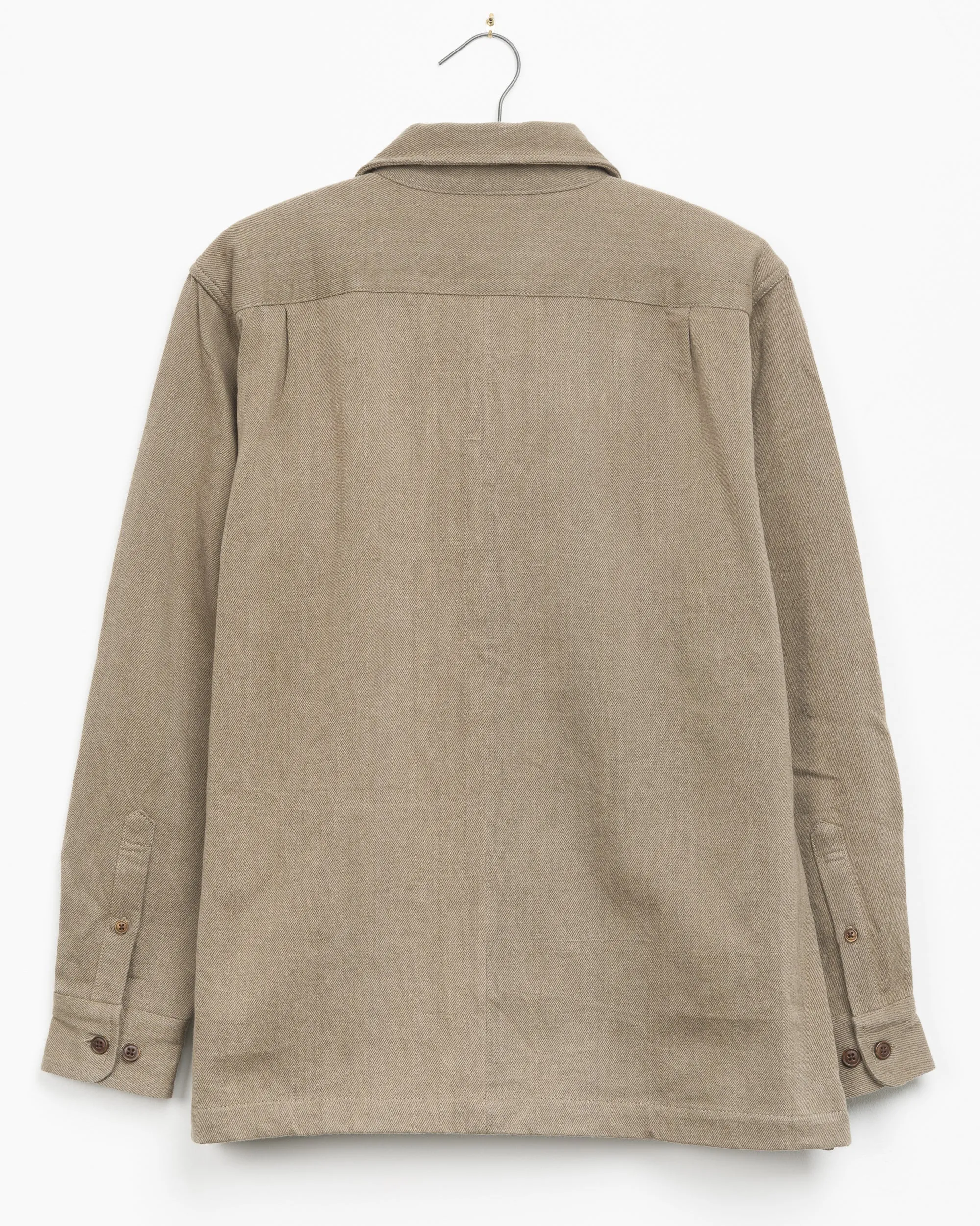 Yaatree Multi-Pocket Overshirt in Moss Twill
