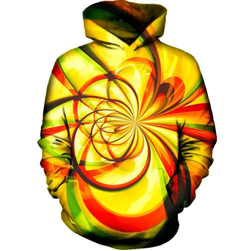 Yellow Flower Womens Hoodie