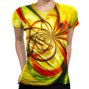 Yellow Flower Womens T-Shirt