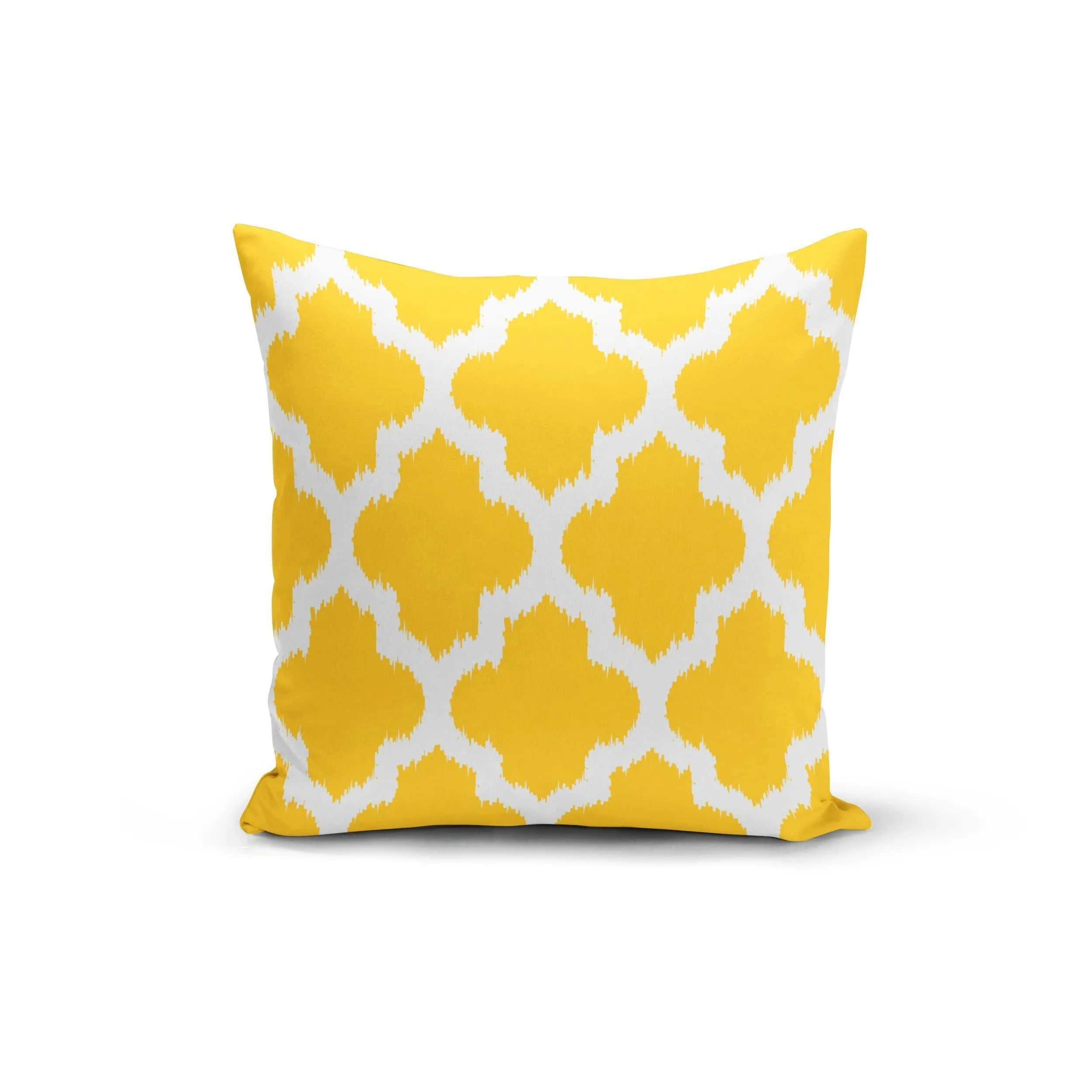 Yellow Geometric Pillow Cover