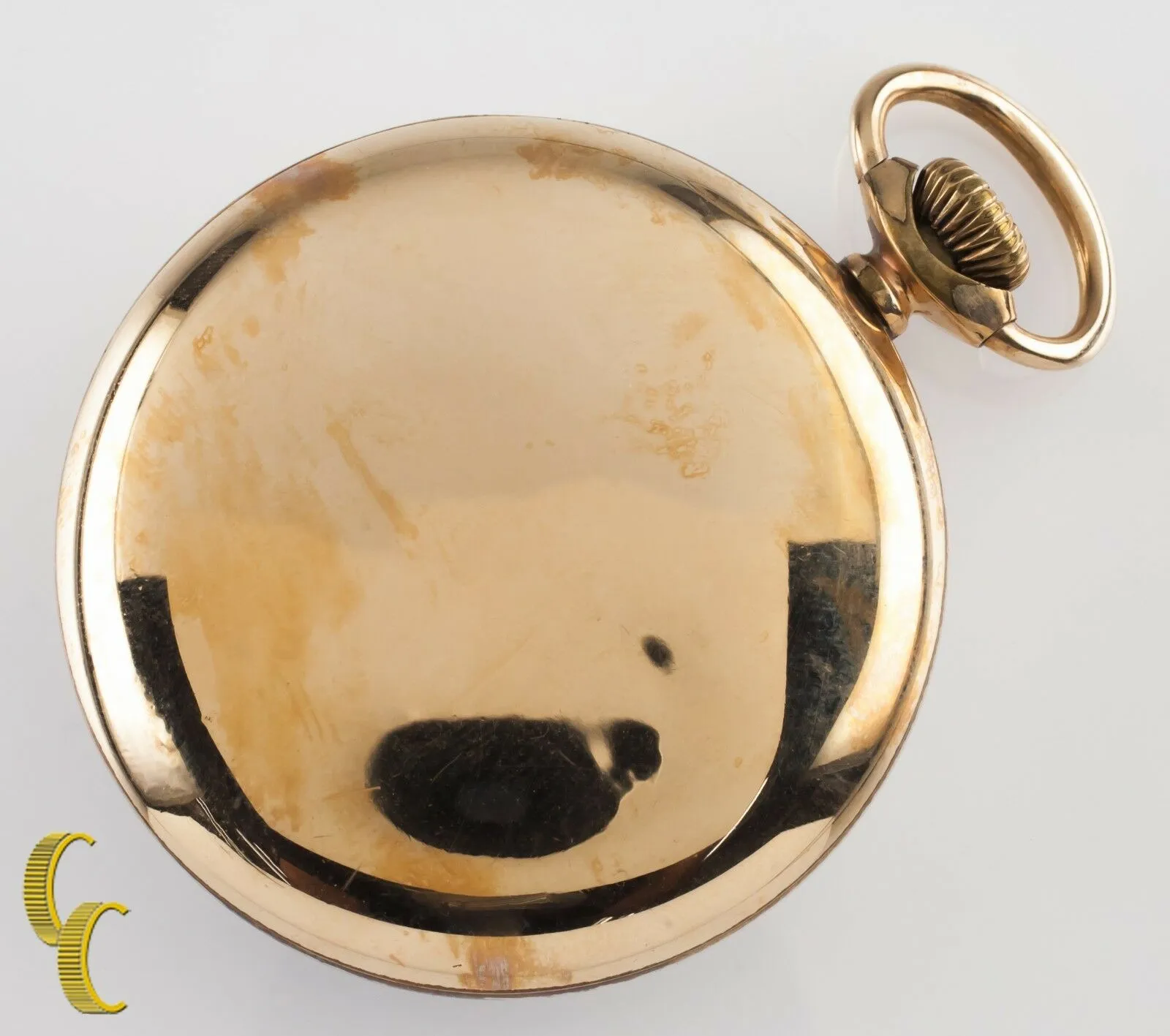 Yellow Gold Filled Antique Waltham Crescent St. Open Face Pocket Watch 16S 15J
