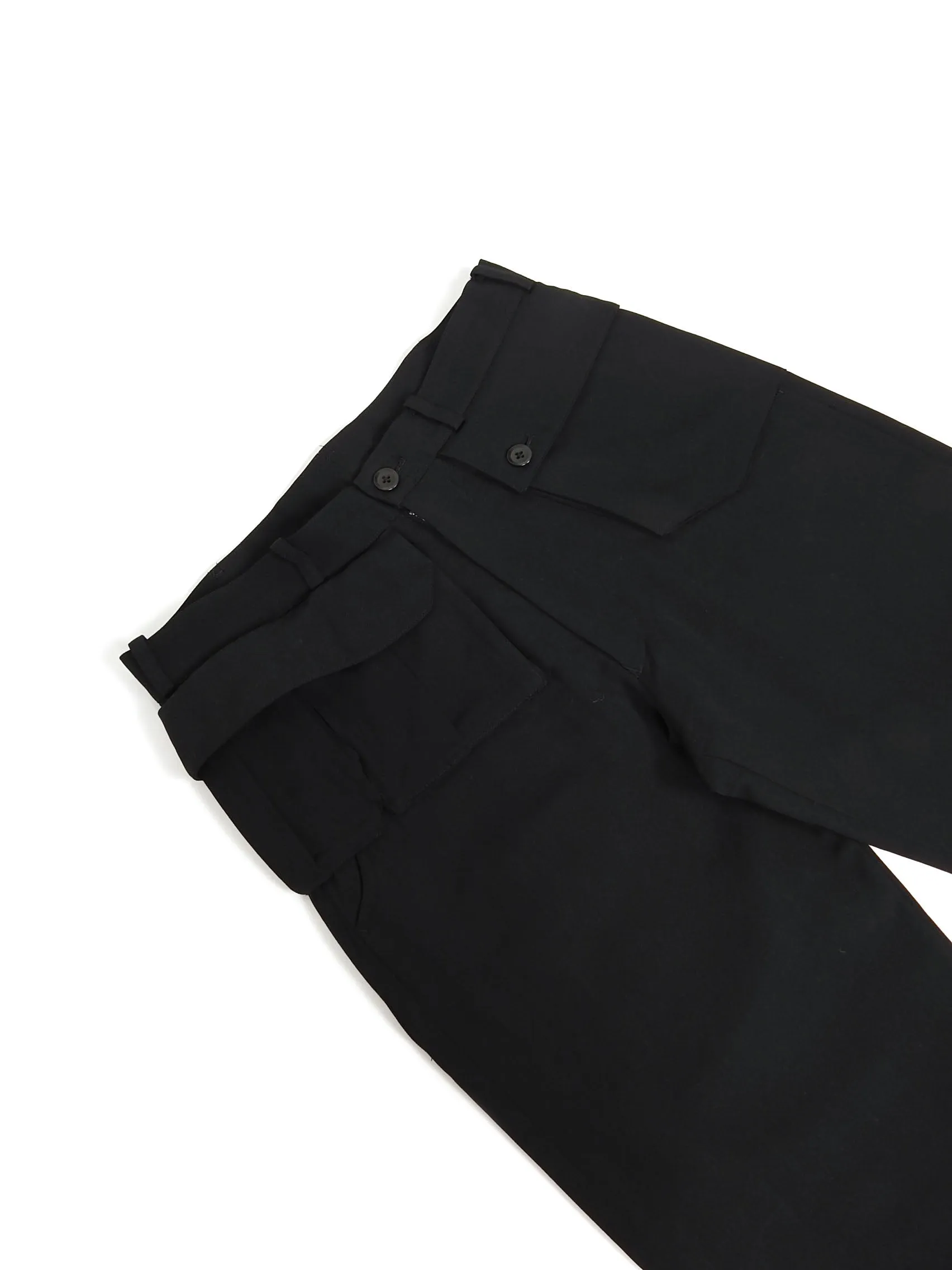 Yohji Yamamoto Black Multi Pocket Pants Size 2
