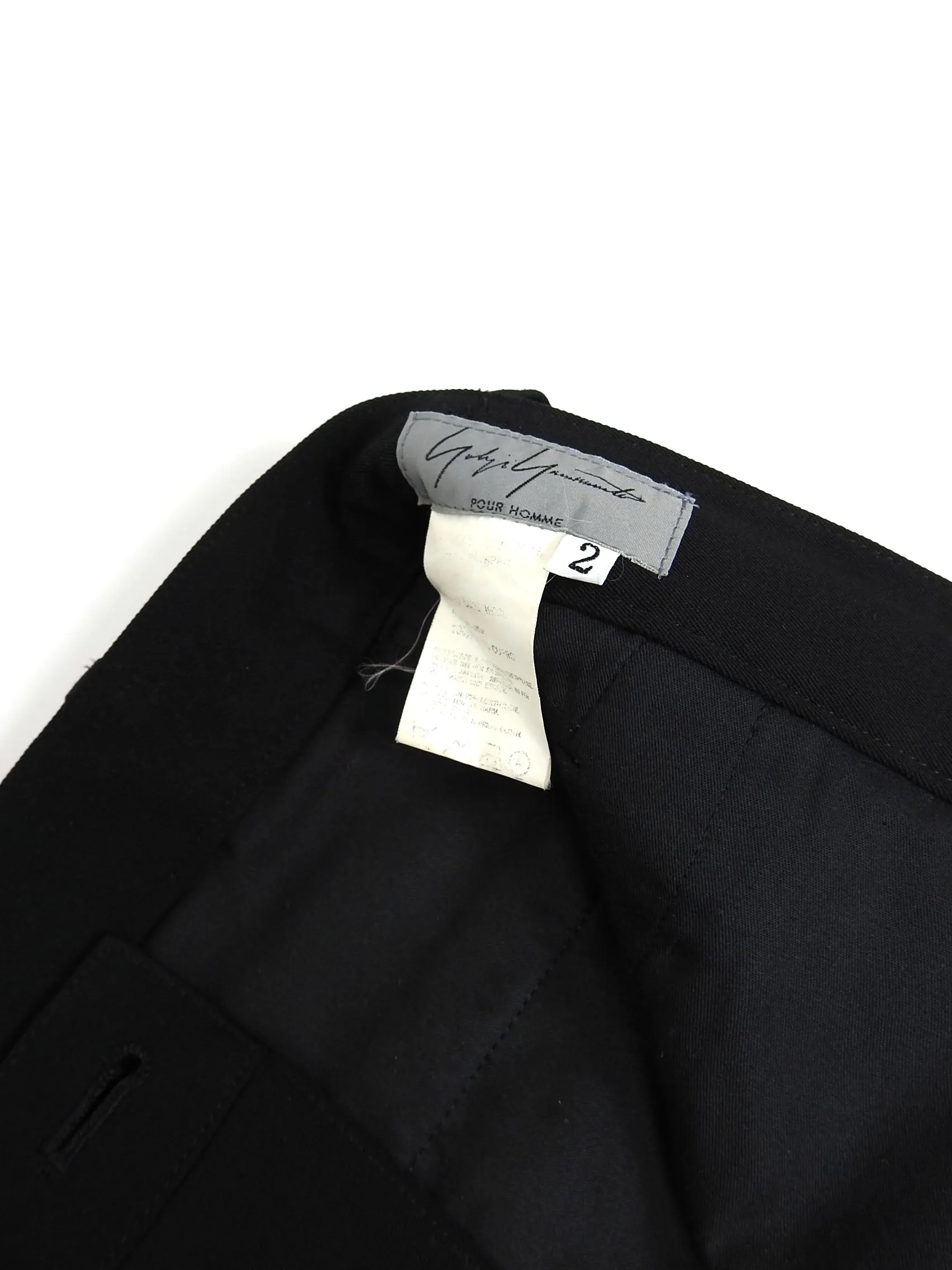 Yohji Yamamoto Black Multi Pocket Pants Size 2