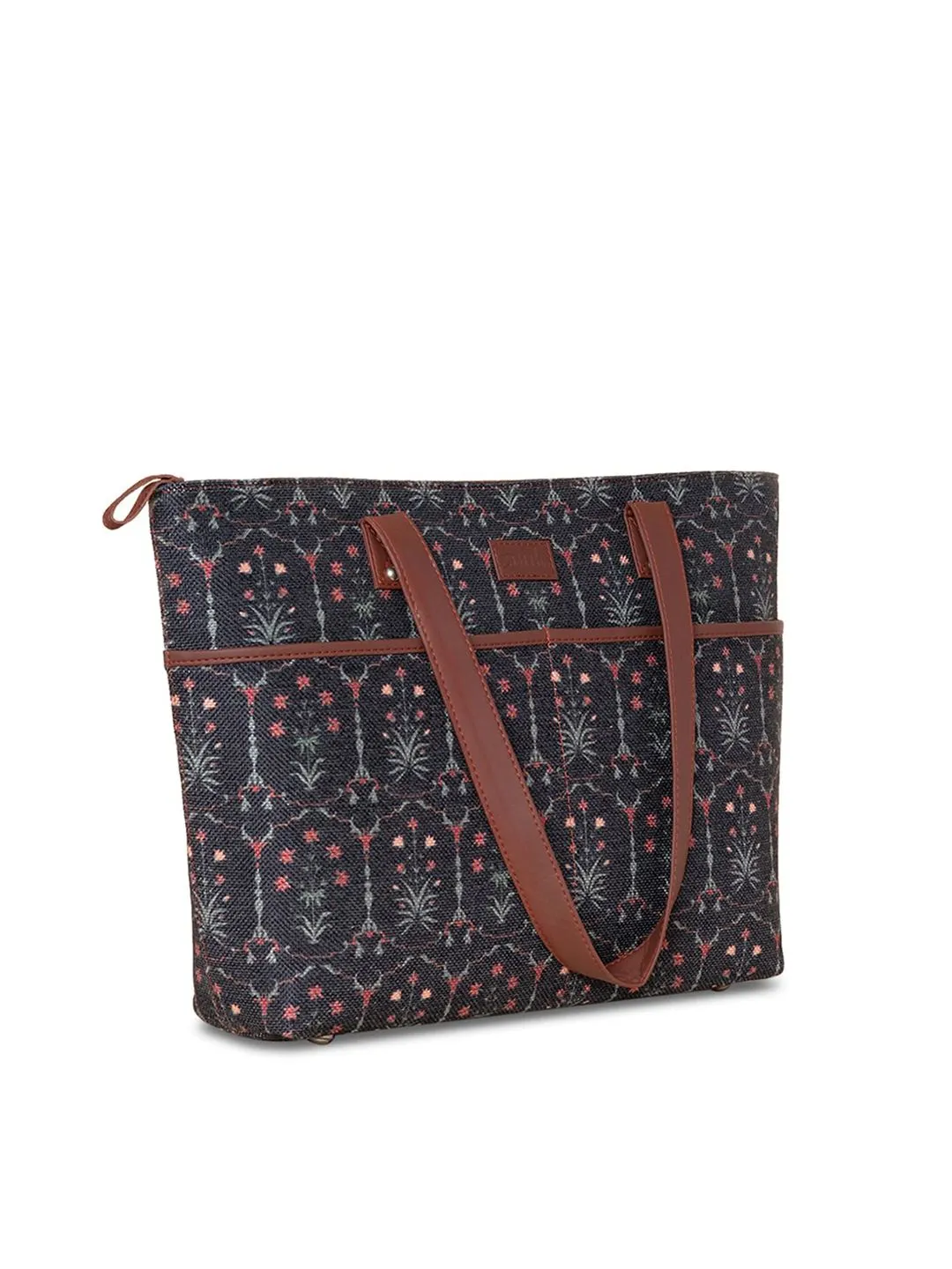ZOUK Black Oversized Bucket Shoulder Bag